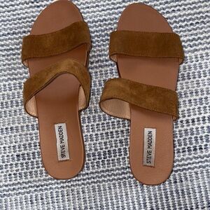 Steve Madden Brown Minimalist Sandals